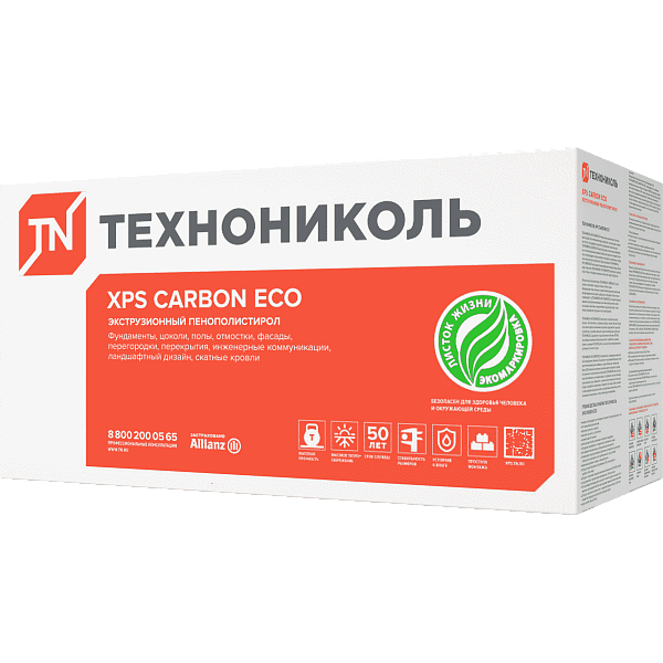 XPS Технониколь Carbon Eco 1180x580x100 мм L-кромка