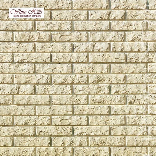 310-10 White Hills Облицовочный кирпич «Алтен брик» (Aalten brick), бежевый, плоскостной.