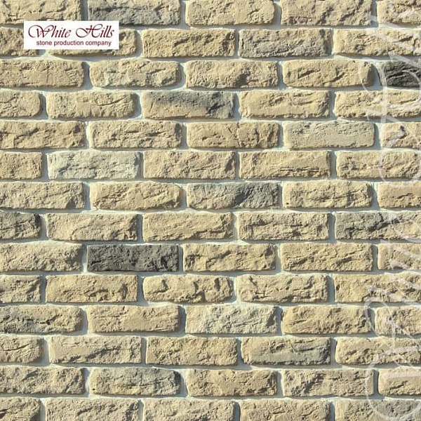 315-10 White Hills Облицовочный кирпич «Брюгге брик» (Brugge brick), бежевый, плоскостной.