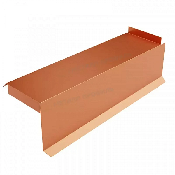 МЕТАЛЛ ПРОФИЛЬ Планка сегментная торцевая правая 350 мм (AGNETA-20-Copper\Copper-0.5)