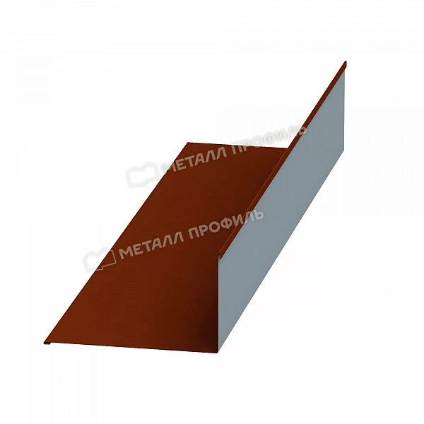 МЕТАЛЛ ПРОФИЛЬ Планка примыкания верхняя 250х147х2000 (AGNETA-20-Copper\Copper-0.5)
