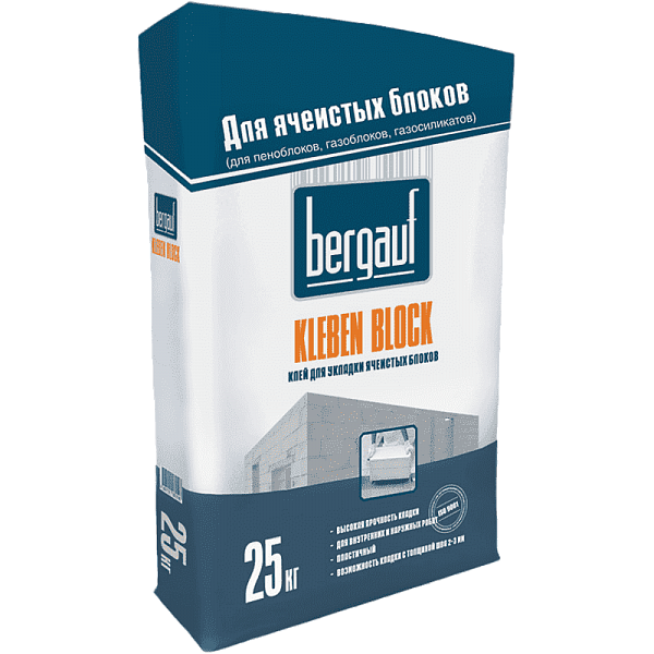 Кладочная смесь для блоков Bergauf Kleben Block 25 кг